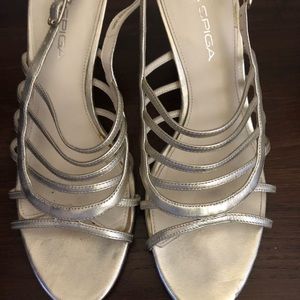 Via Spiga gold sandals